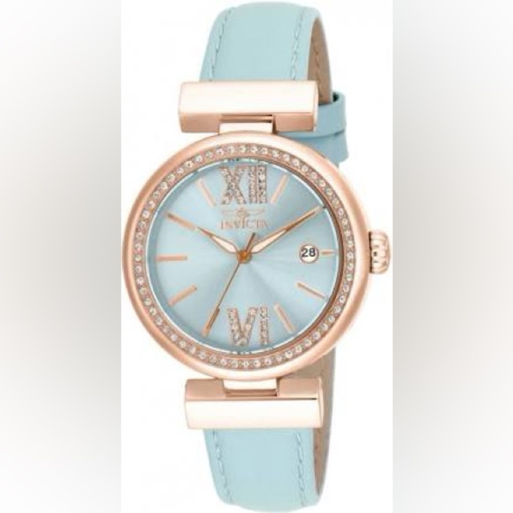 Invicta Women's Blue & Rose Gold Watch